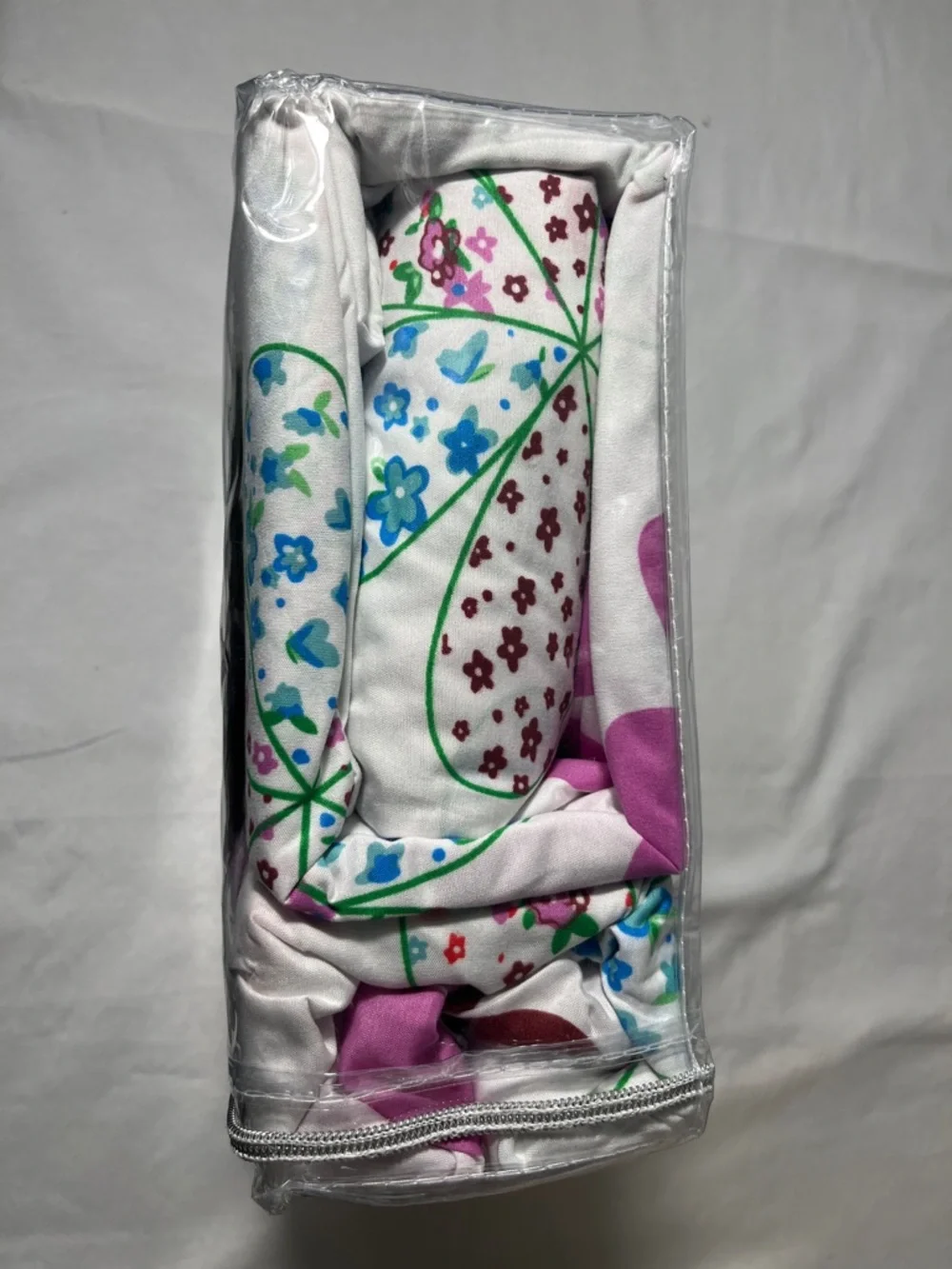 1900 Cotton Touch King Sheet Set in Purple Floral by
