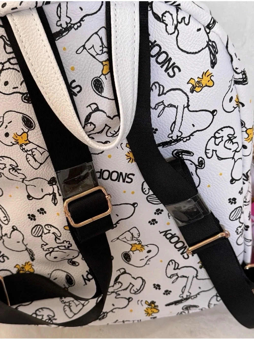 Peanuts Snoopy Faux Pebble Leather Mini Backpack