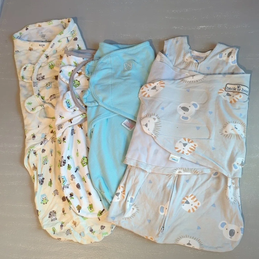 Baby Sleepsack Bundle (4) Size‎ Newborn, Small/Medium & Large
