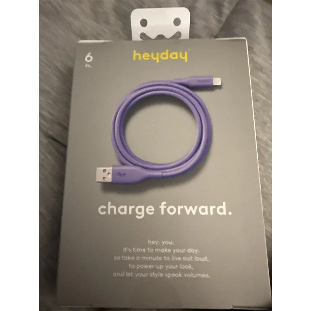 NEW Heyday 6ft LTNG To USB-A Charging‎ Cable For IPhone - IPad