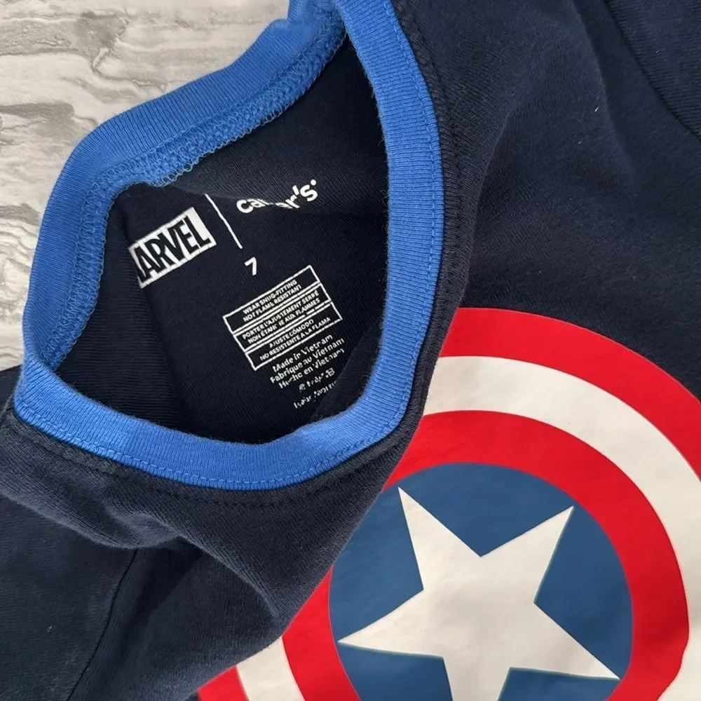 MARVEL Captain America Boys Pajama Top