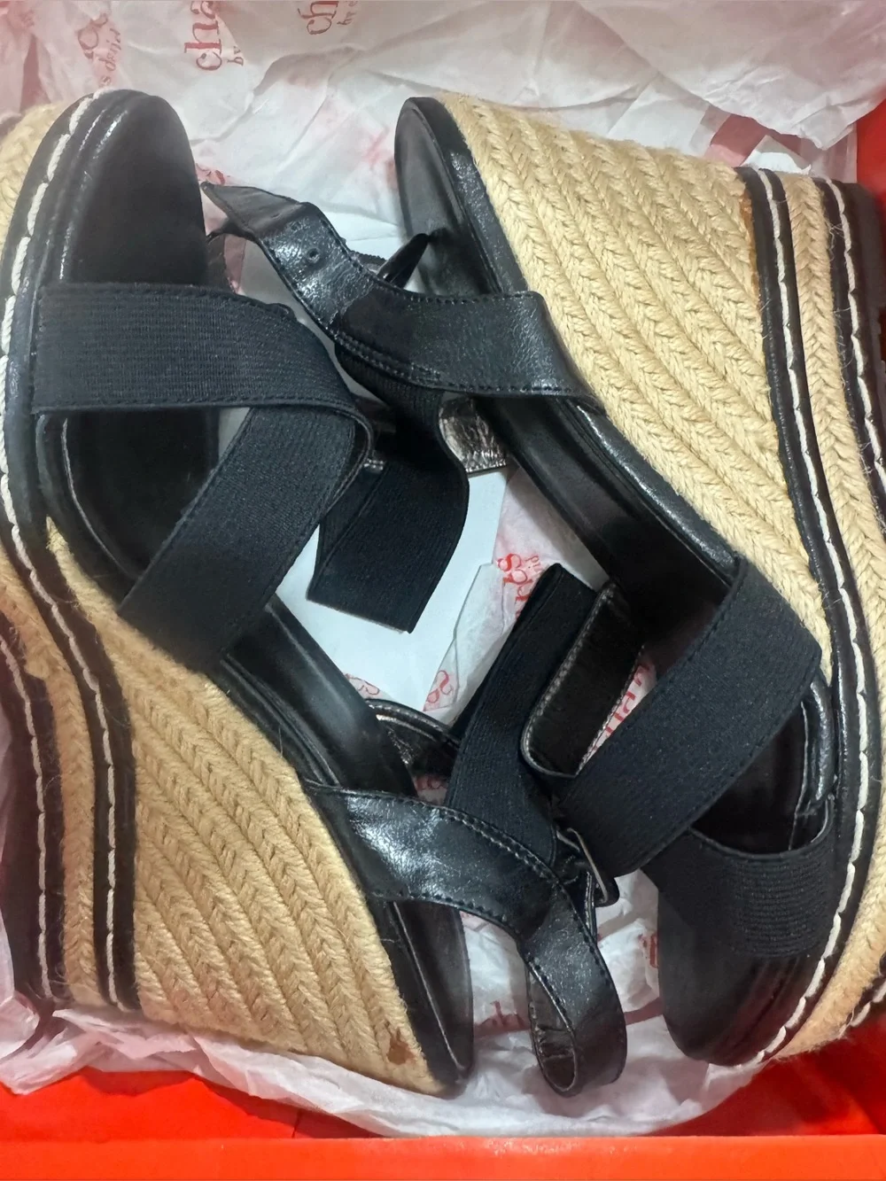 Charles By Charles David black wedge