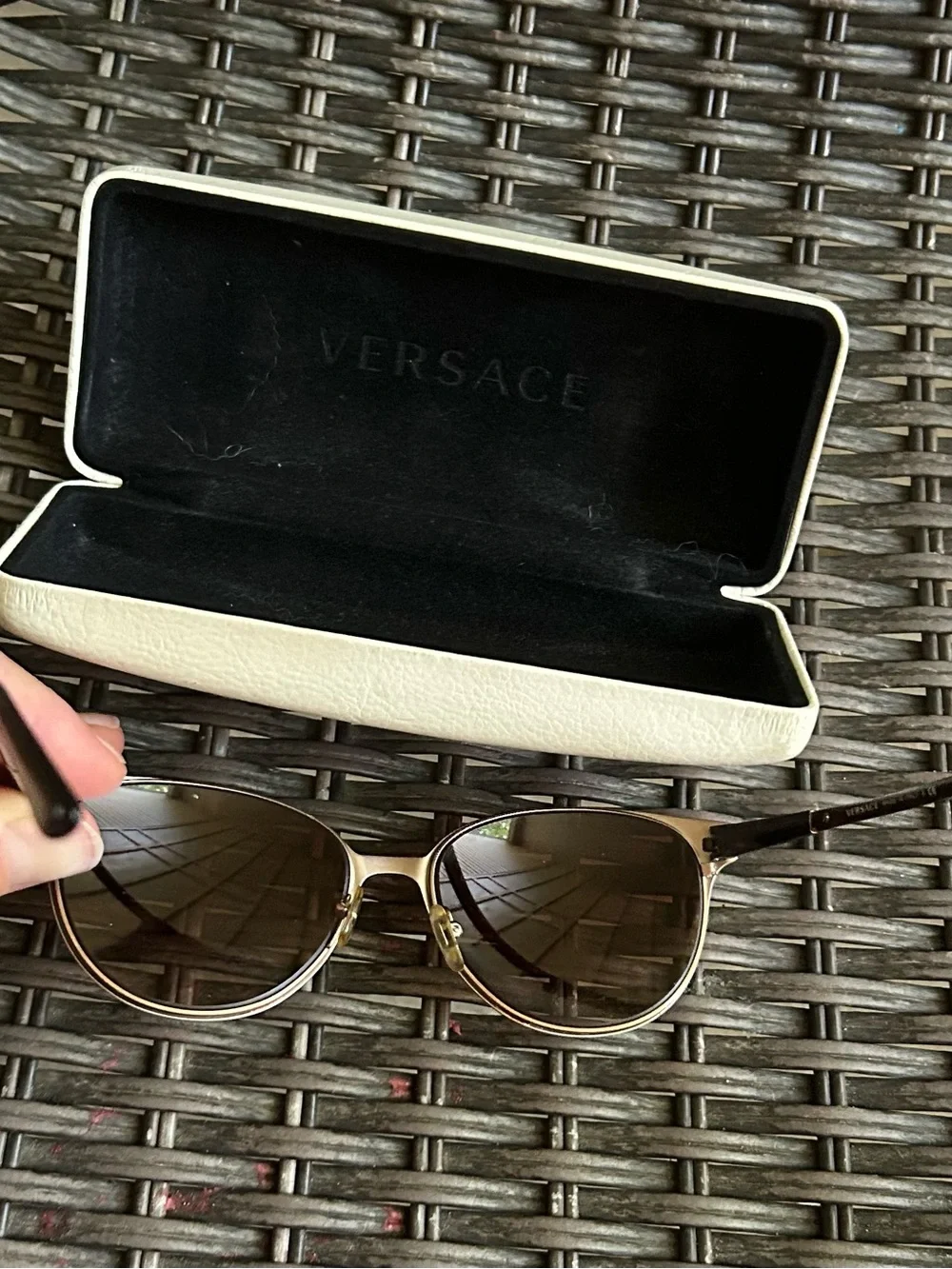 Versace rose gold sunglasses as is