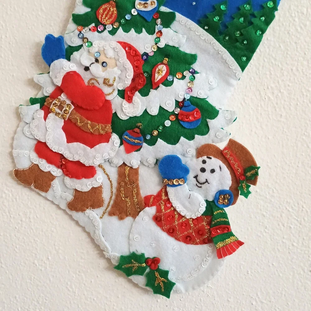 Handmade home mouth snowman