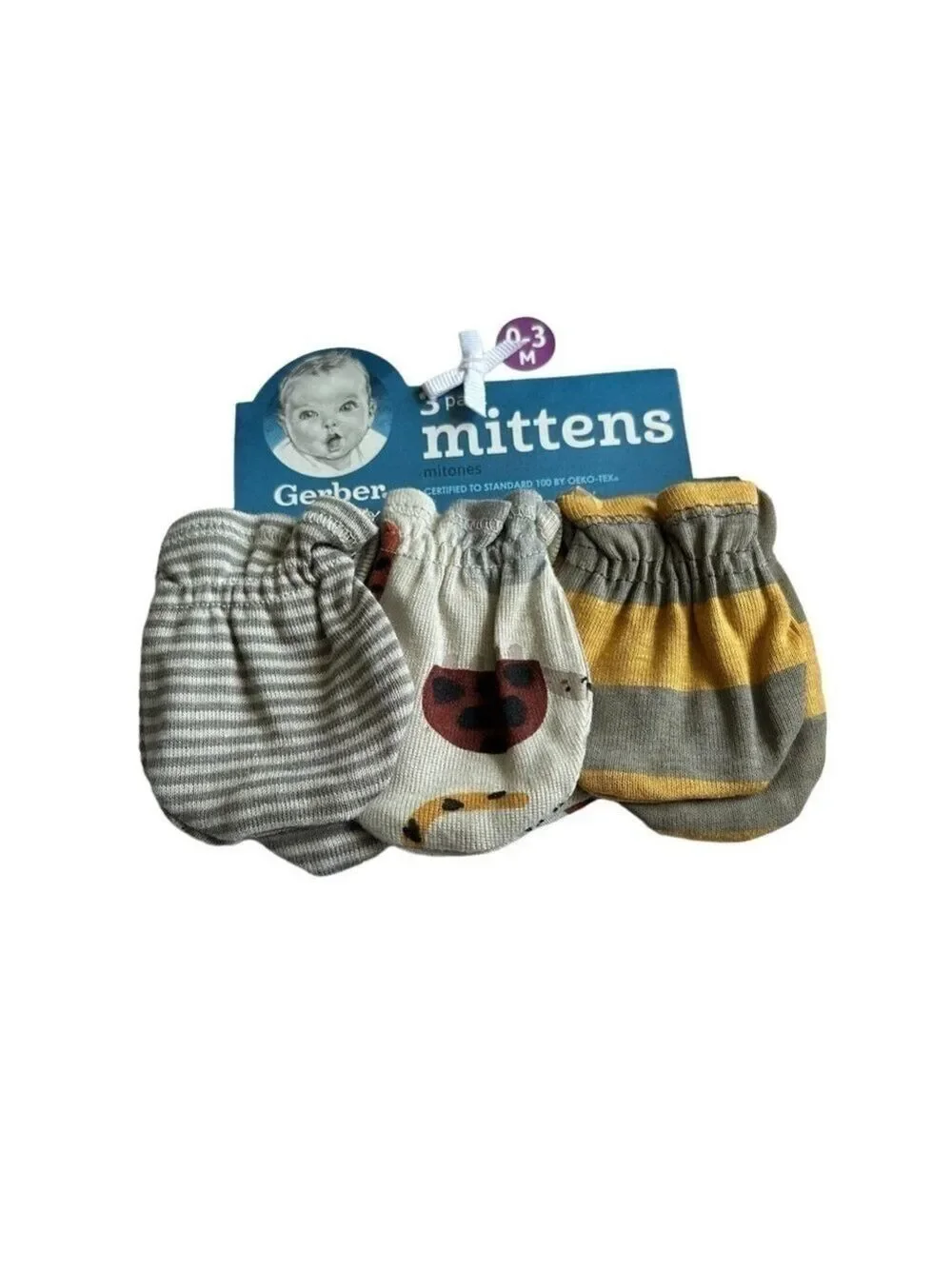 Gerber Baby 3-Pack Mittens 5-Pack Infant Hats‎