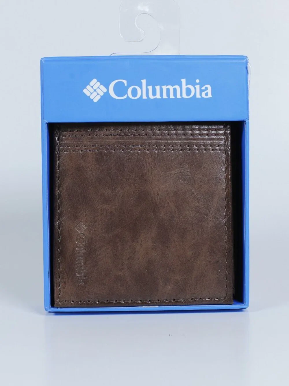 Original Columbia Wallet – Genuine Brown Leather –‎ New in Box – Bifold Style