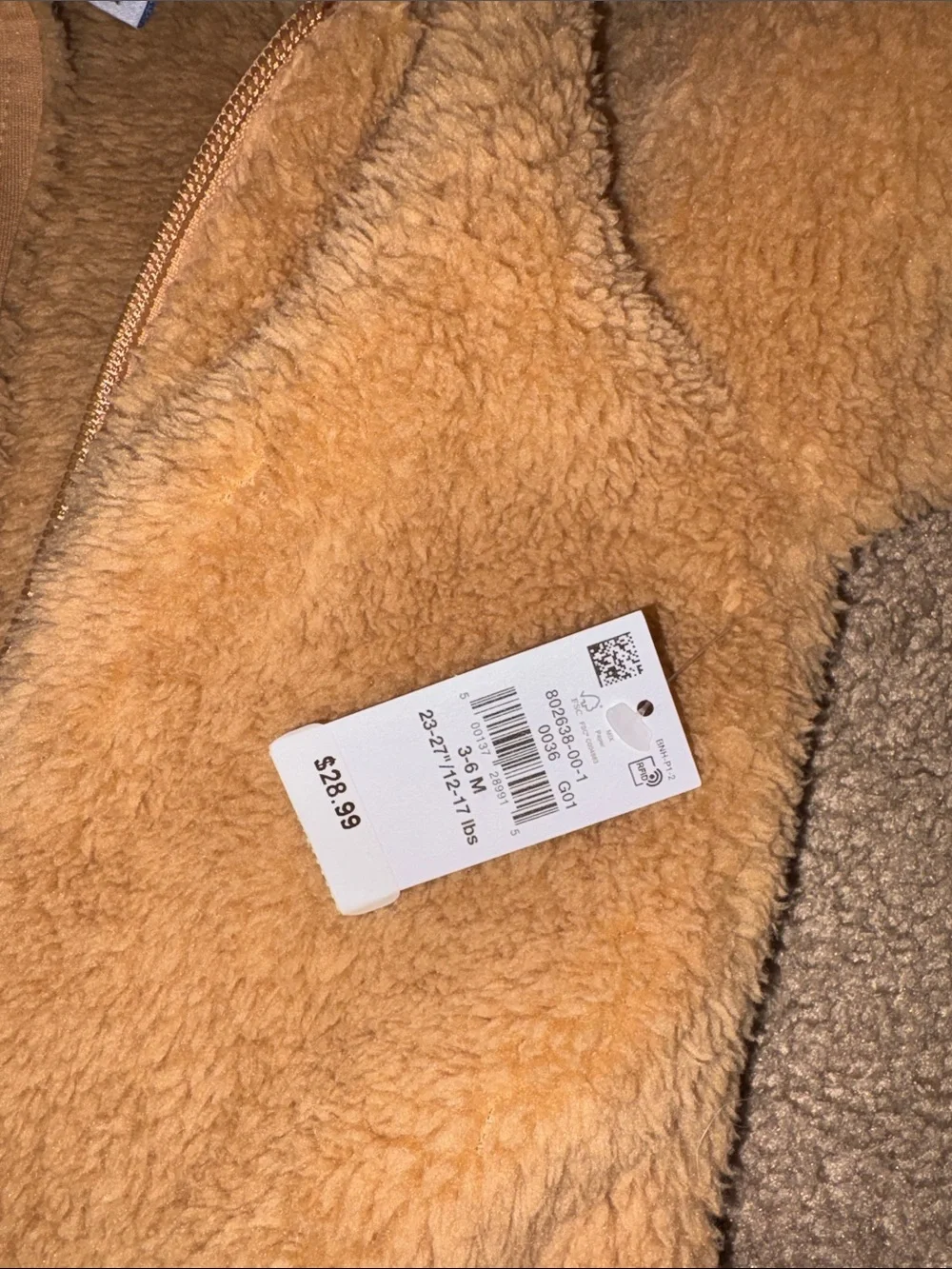Old Navy plush tan