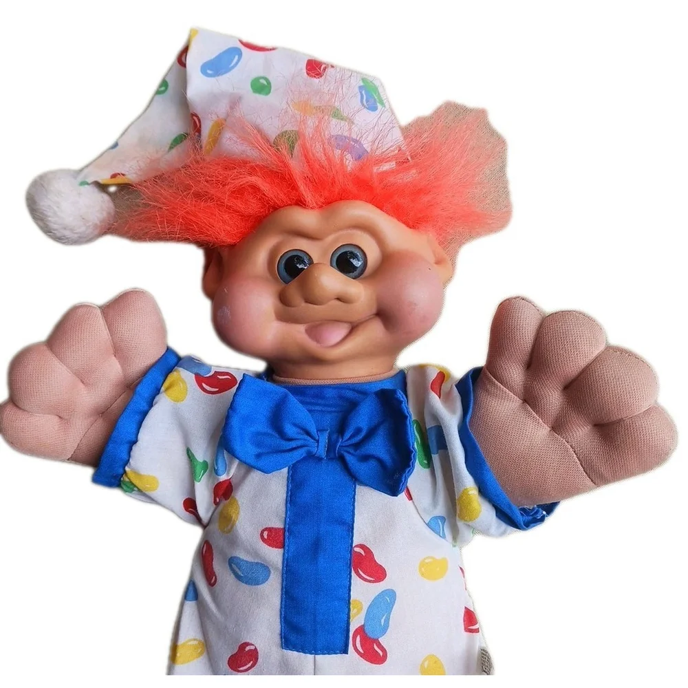 1991 Troll Plush Doll Multi Color