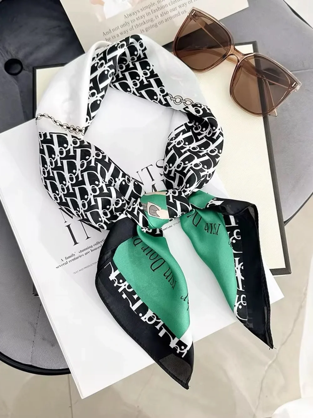 Dior silk scarf