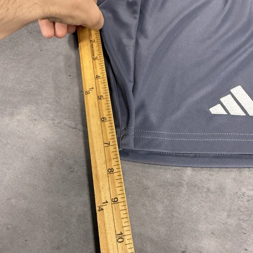 Adidas Shorts Mens S Gray White 7