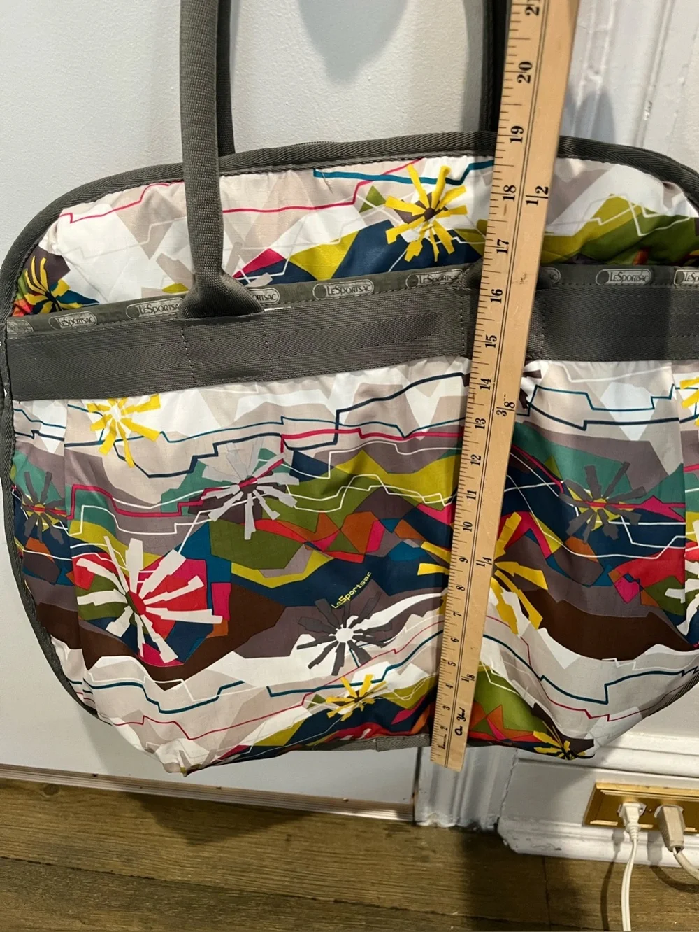 Lesportsac Colorful Floral Pattern Travel‎ Tote Bag