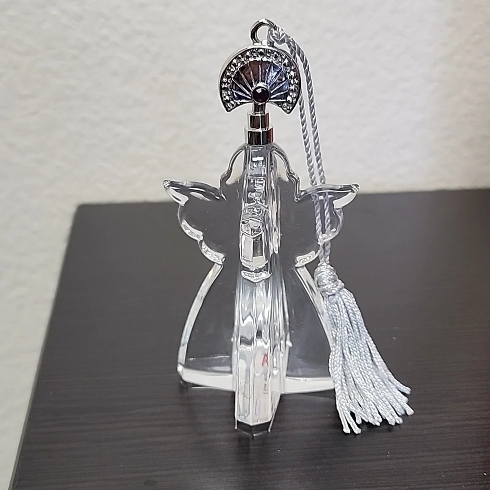 Lenox Crystal Angel Ornament, Twirly Heavenly Host Angel Pave Jewels.