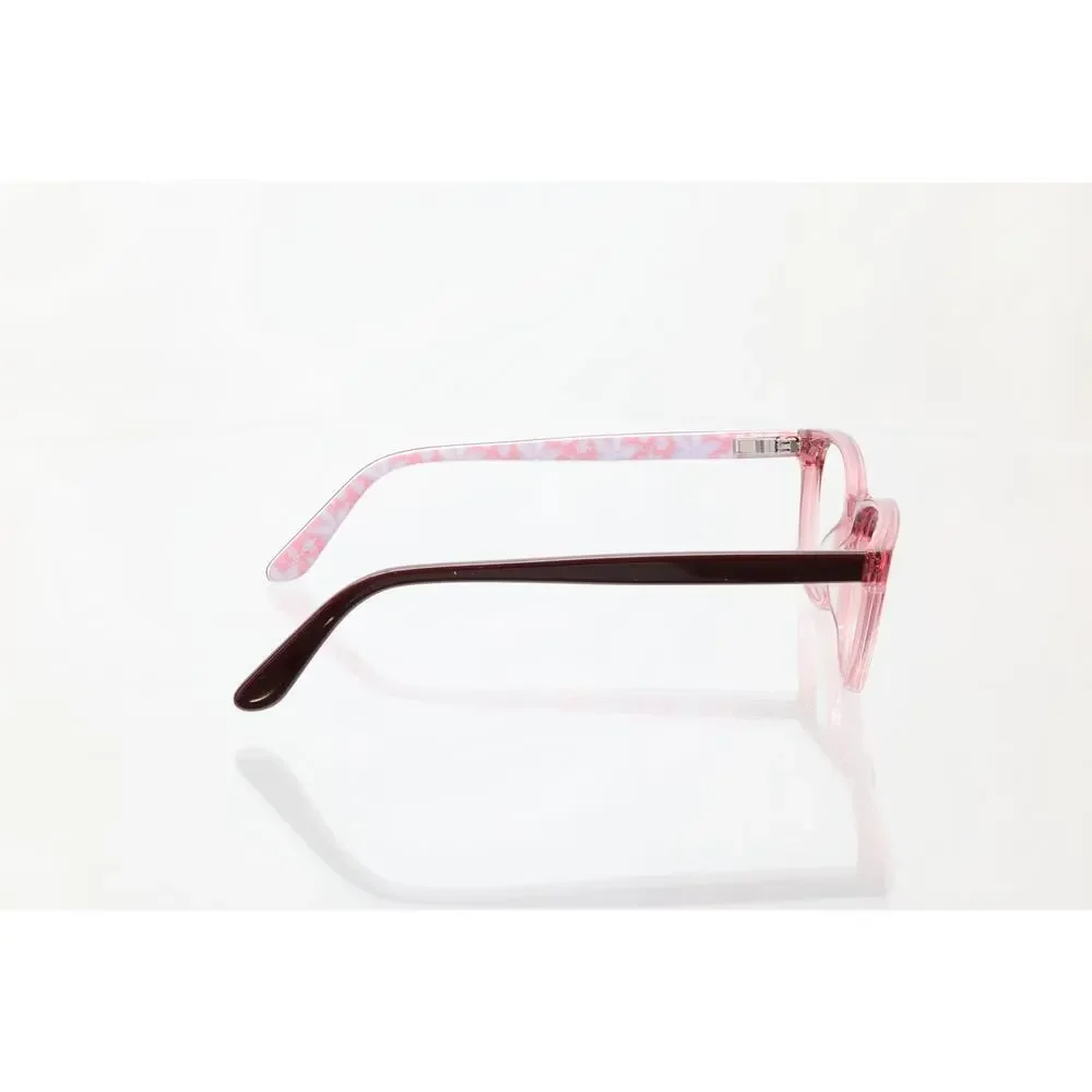 Pez Eyewear P12002 48-16-125 CRYSTAL PINK Eyeglass FRAMES ONLY - GOOD CONDITION