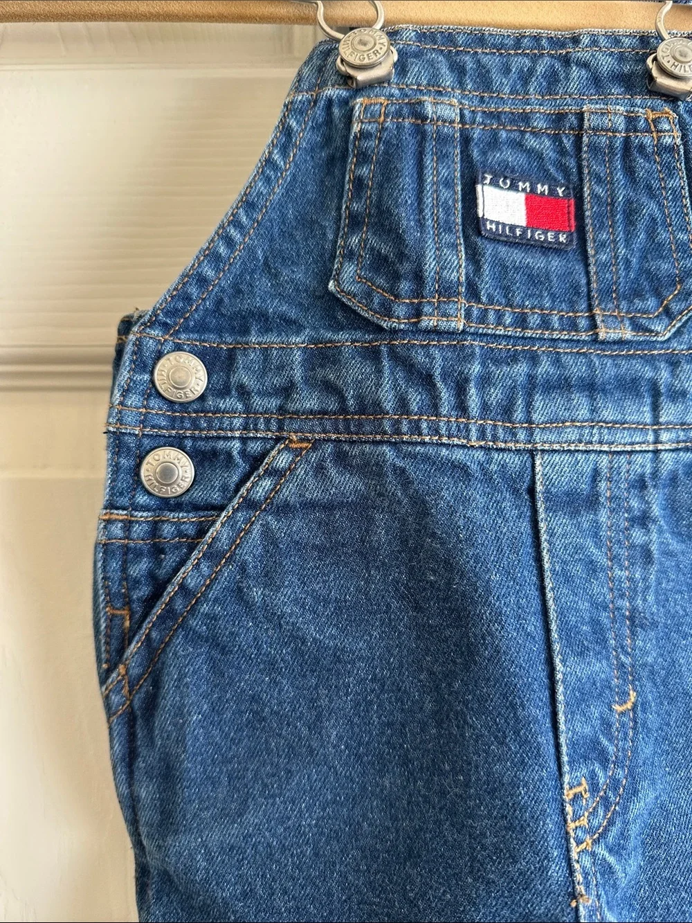 Tommy Hilfiger Blue Denim Kids Overalls