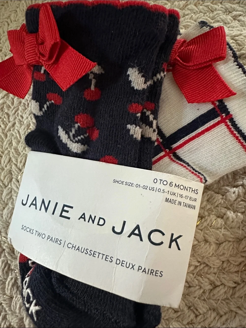 Janie and Jack three pairs