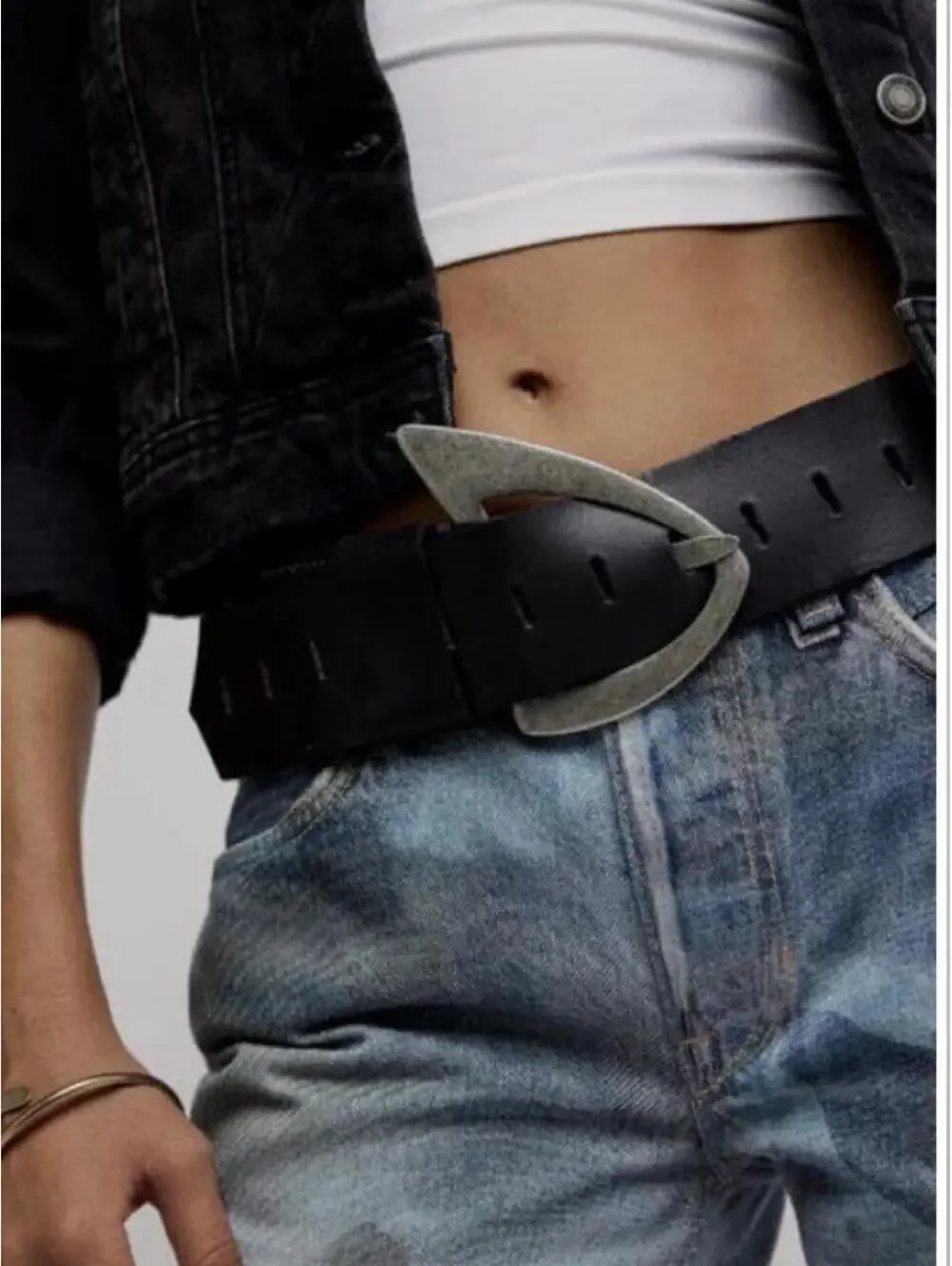Free People Women's Black Belt