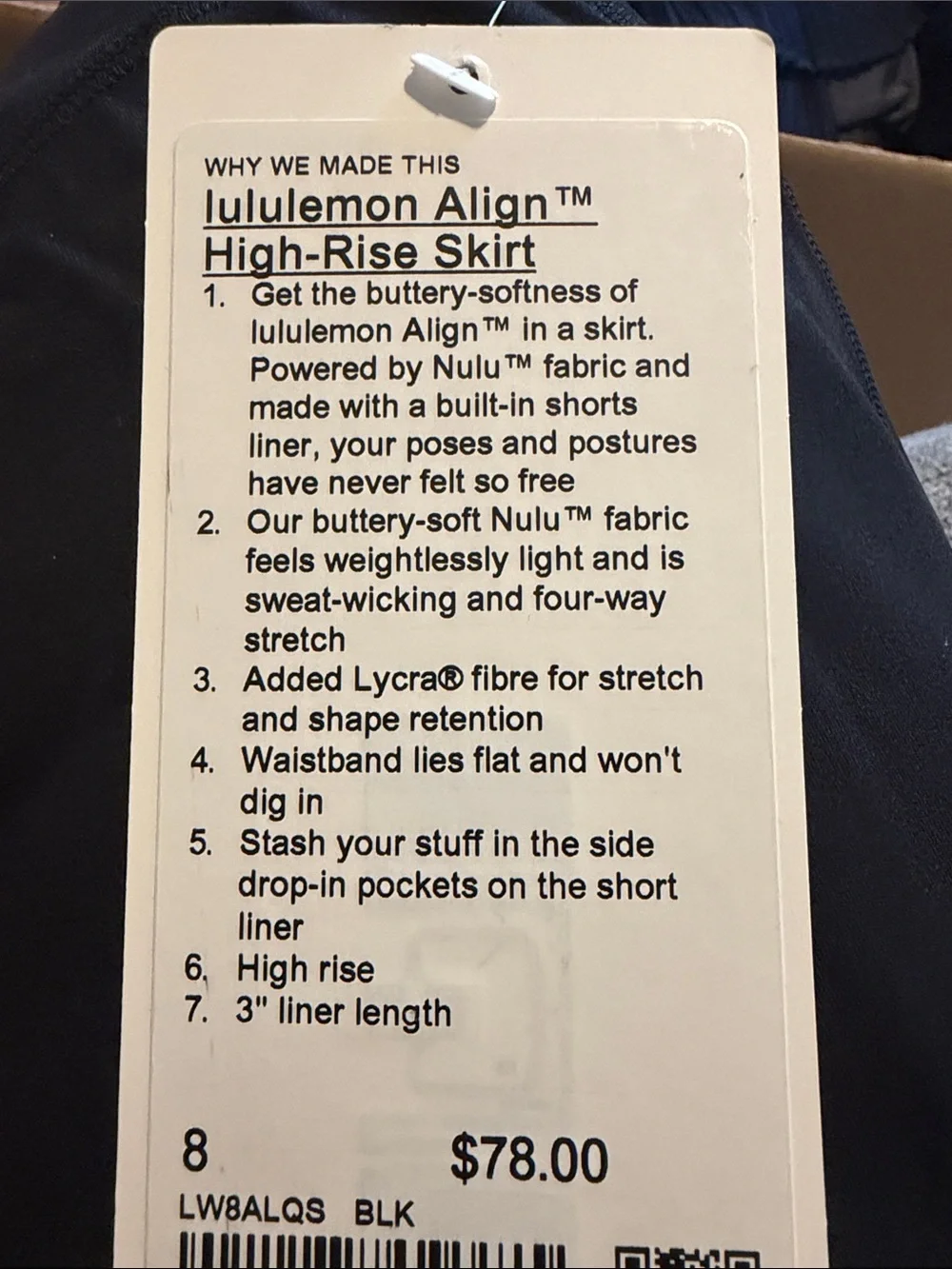 lululemon athletica Navy Align High-Rise Skirt