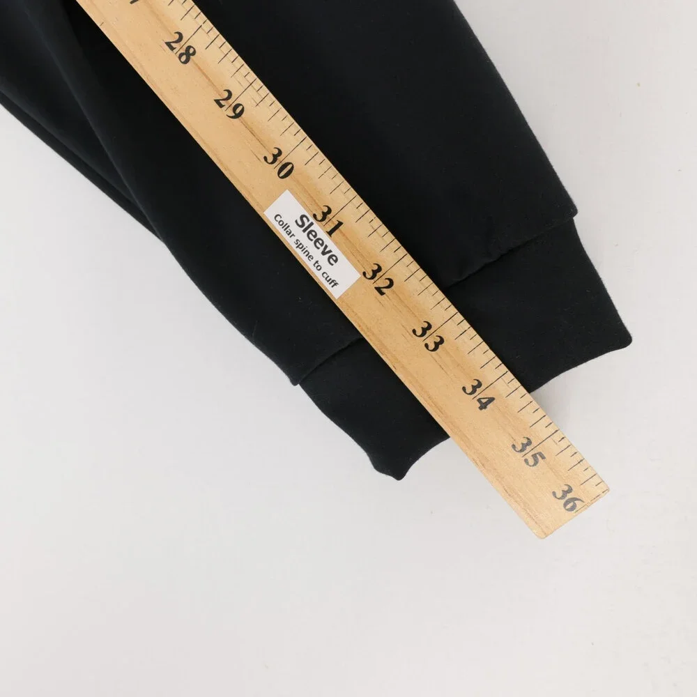 Nike Zenvy Cardigan Womens XL Black Dri FIT Open Front Oversized Athletic