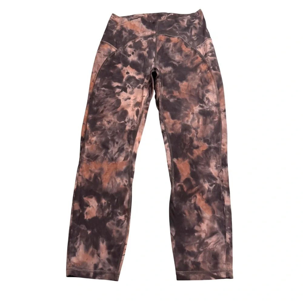 Lululemon Unlimit High-Rise Crop 23 Diamond Dye Graphite Grey Bronze Pink 8