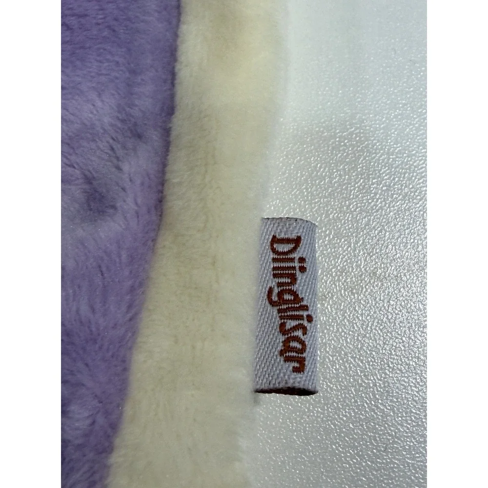 Teddykompaniet Diinglisar Purple White Back Unicorn Lovey Soft Unisex Cuddle Toy
