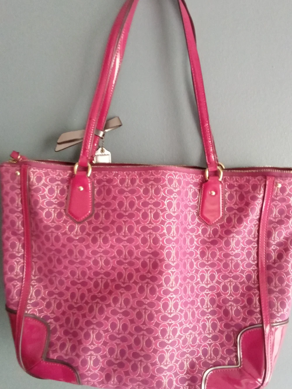 Coach poppy tote