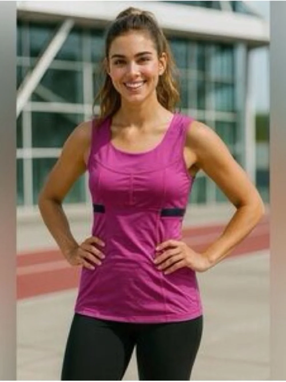 Lululemon Drawstring bottom tank size 6