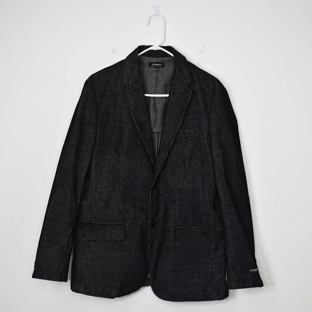 James Campbell Mens Corduroy Blazer Sz L Preppy Academia Grandpa 70s Business