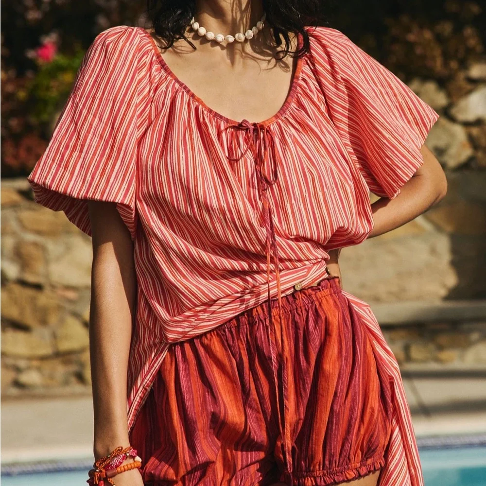 Free People lightweight striped