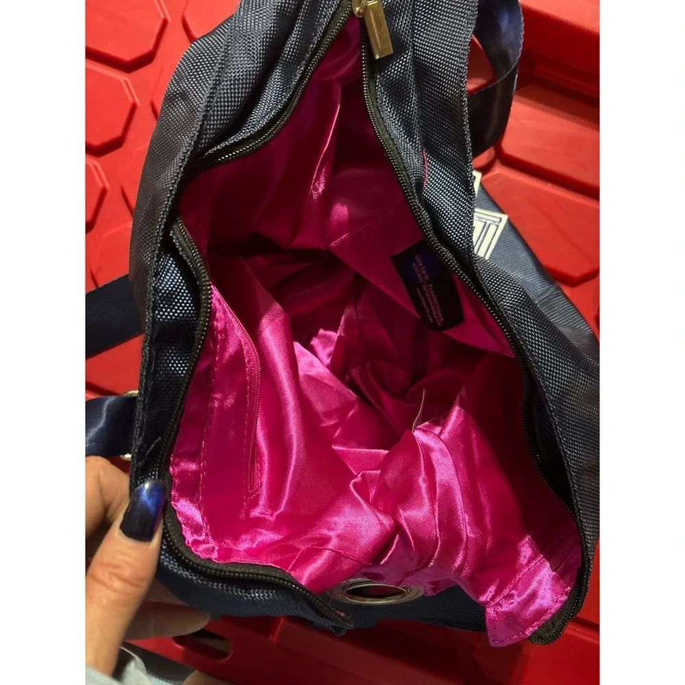 NEW Little Earth NCAA University of Illinois Navy Blue‎ Hobo Style Purse