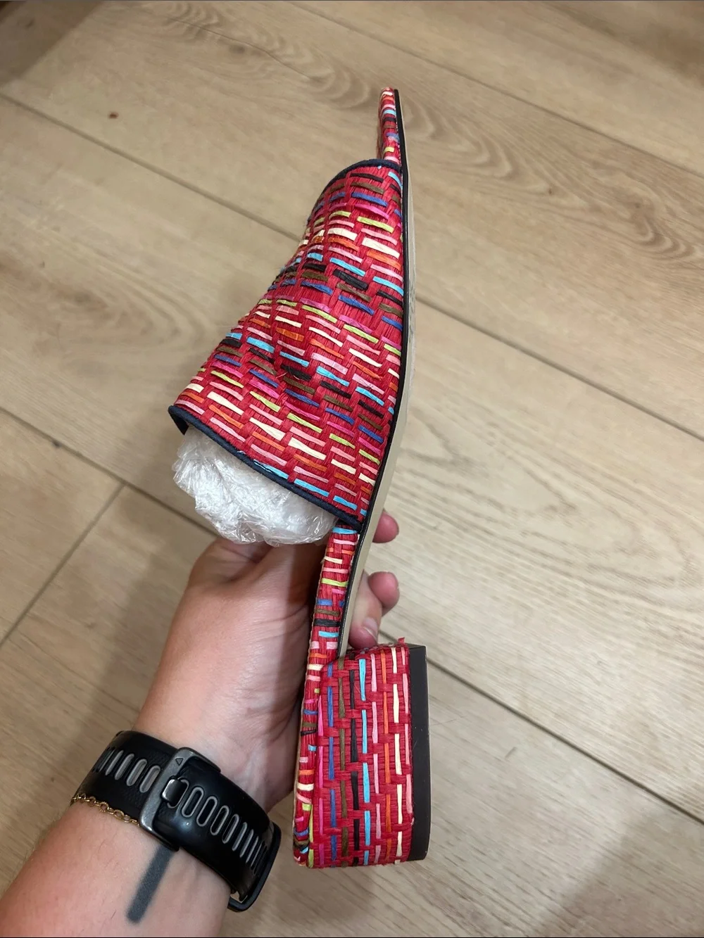 J. Crew mules shown