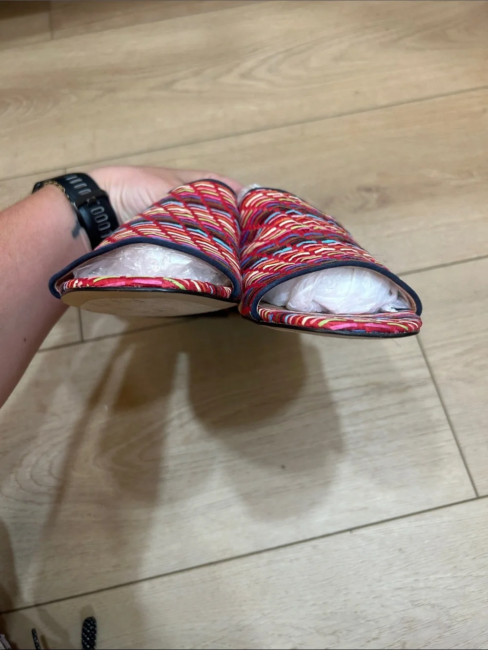 J. Crew raffia no