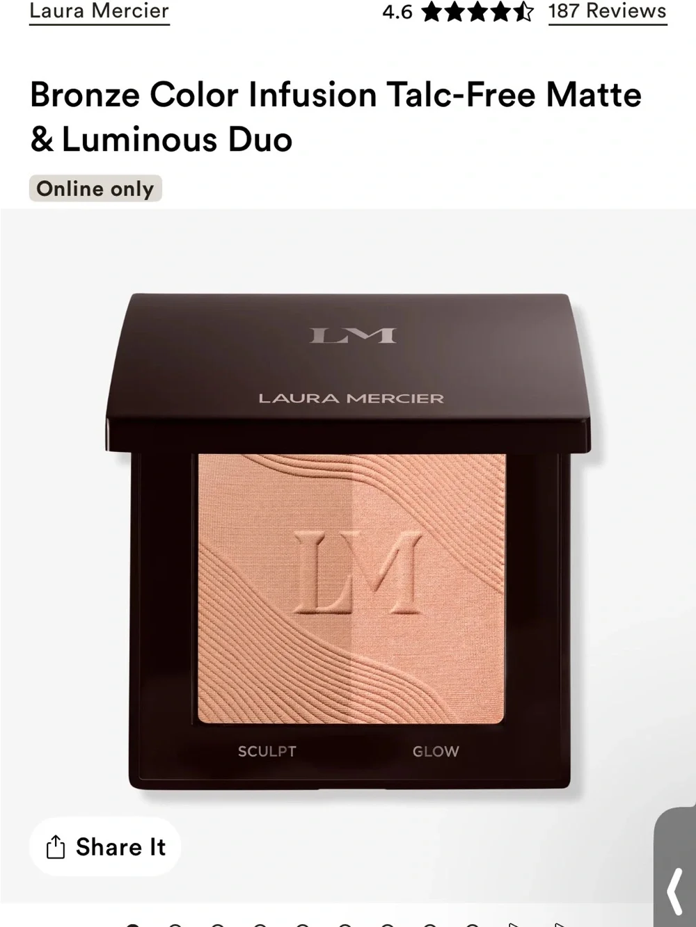 laura mercier dual pan