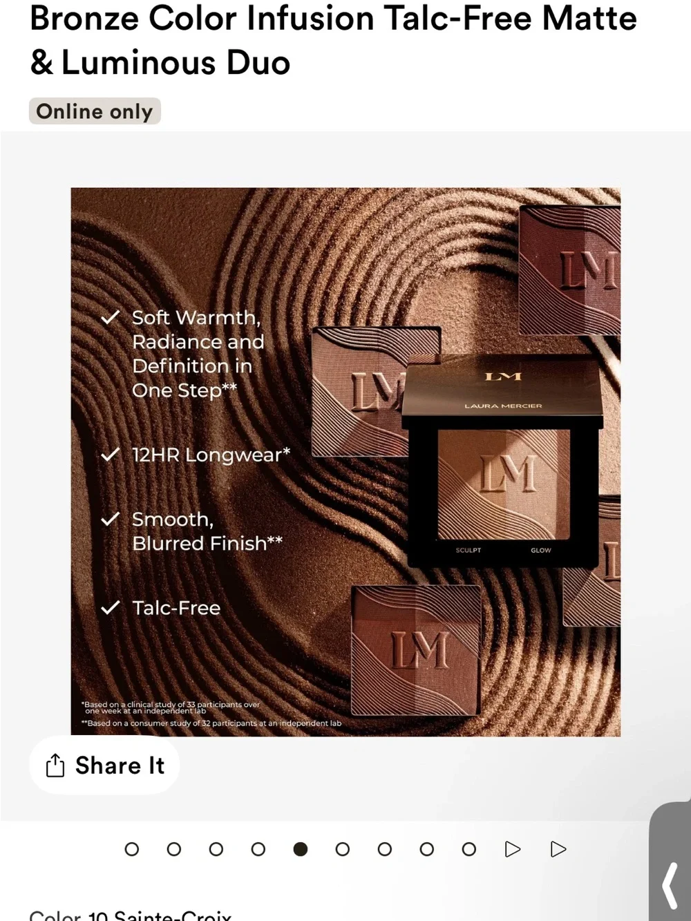 laura mercier dual pan
