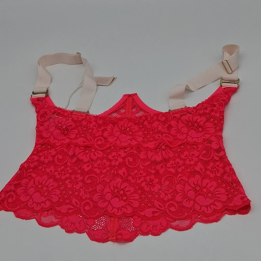 Free People We Are HAH Bust A Move Bustier Lava Pink