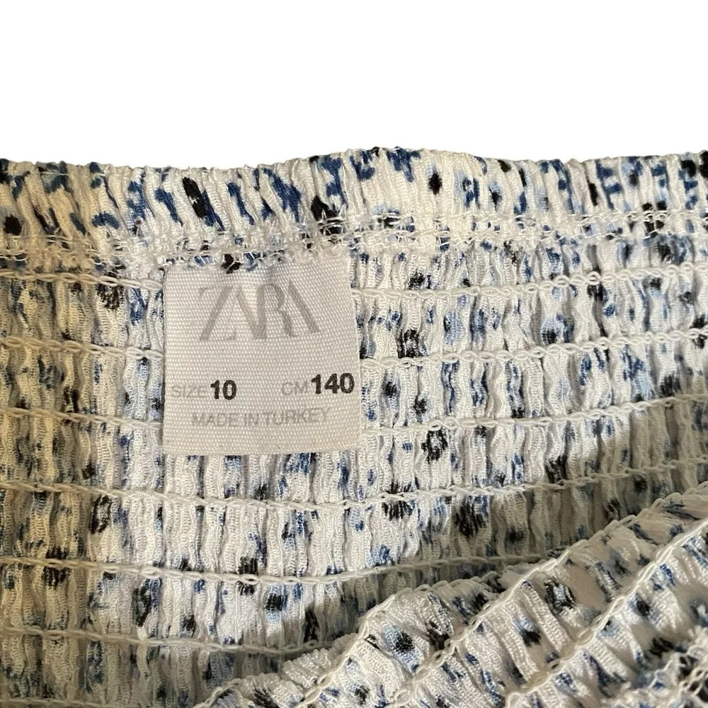 Zara Kids Ditzy Floral Ruffle Skort Size 10‎ Skirt Shorts Boho Cottagecore White