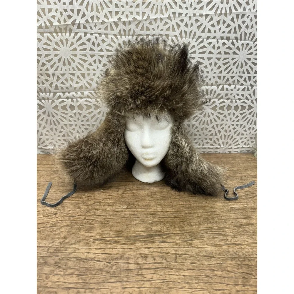Vintage Brown Fur Women's‎ Trapper Hat