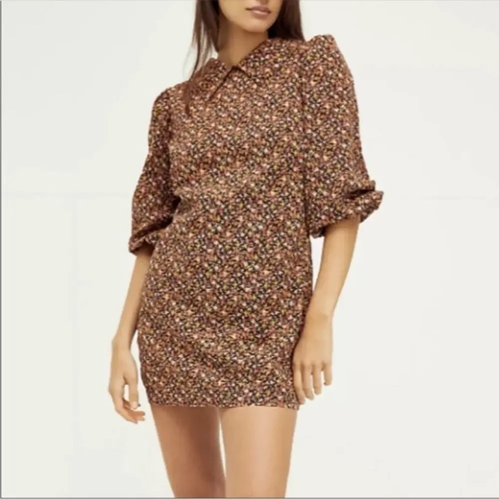 Free People Making‎ Plans Mini Dress floral sz 10