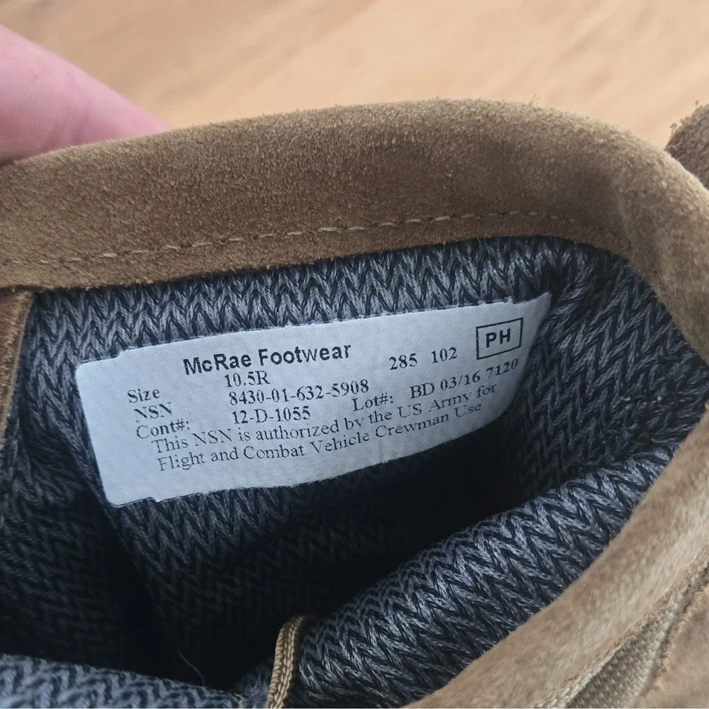 McRae Footwear slight discoloration