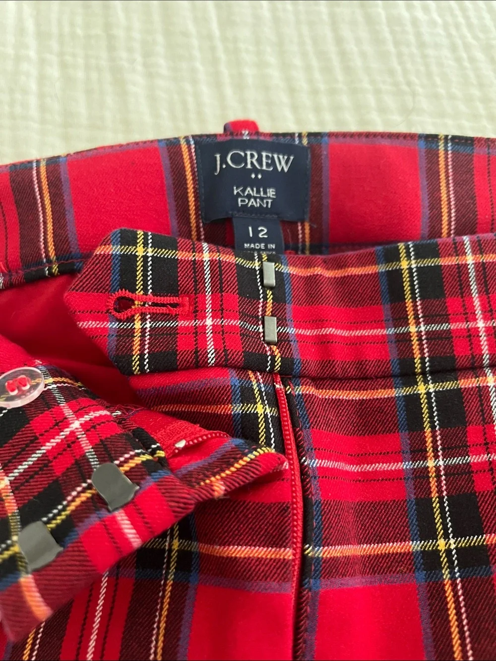 J. Crew classic plaid