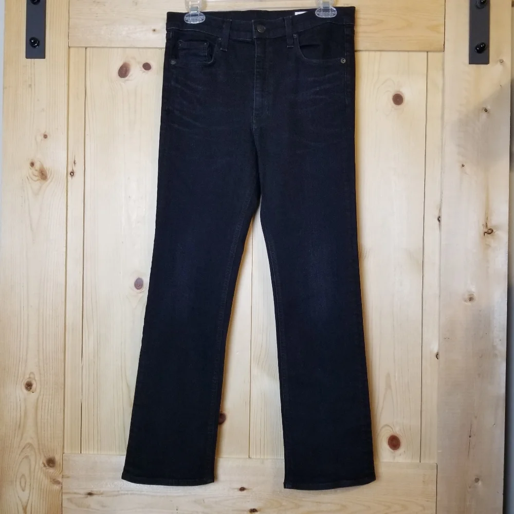 Rag & Bone Wren Full Length Straight Leg Black Jeans