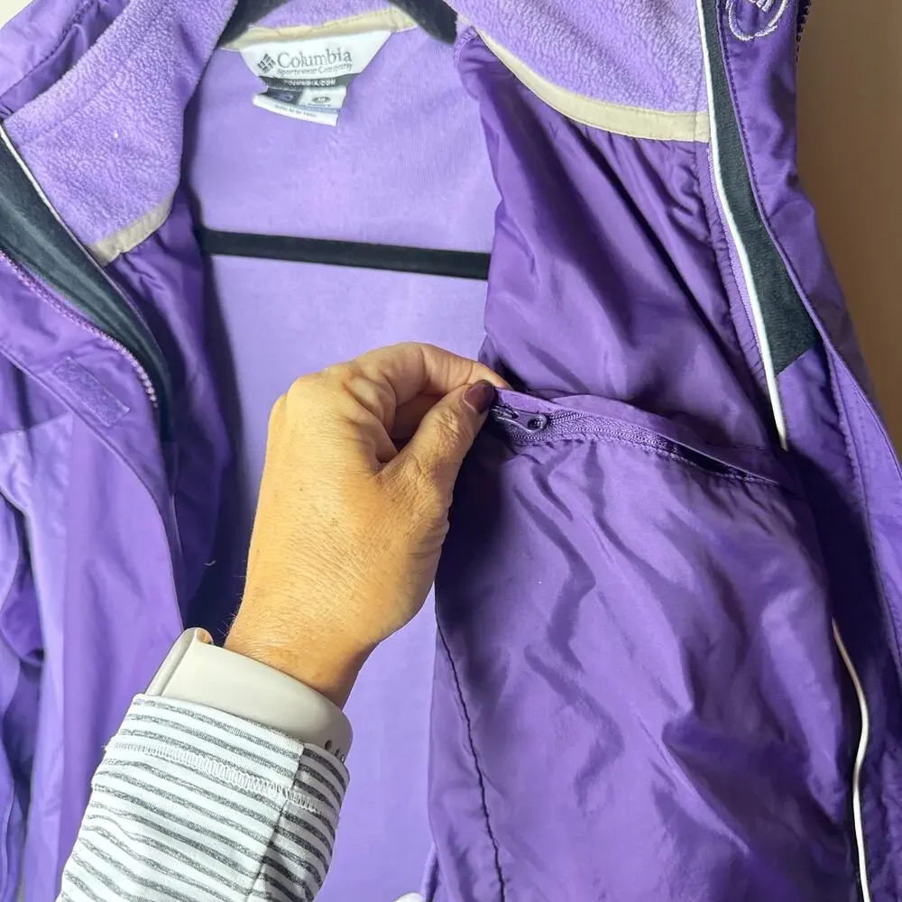 Columbia woman purple