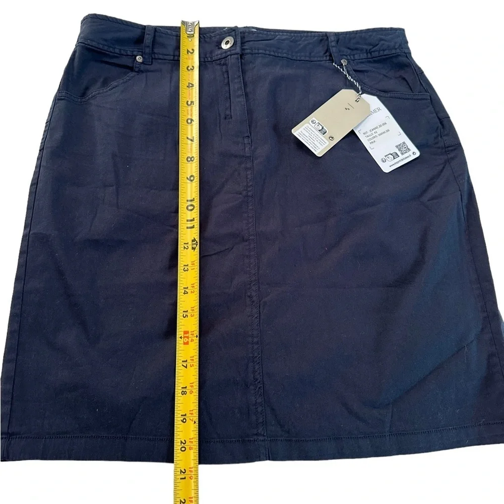 Esprit De La Mer Jeanne Marine Mini Skirt Size 42