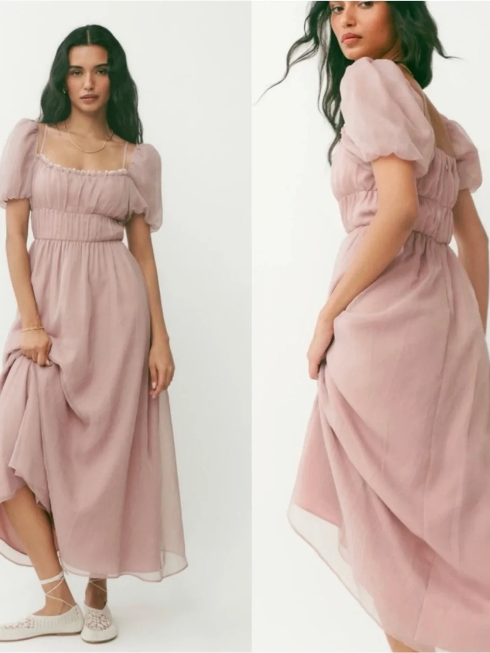 Reformation Mayme Maxi Dress Pink Size 2