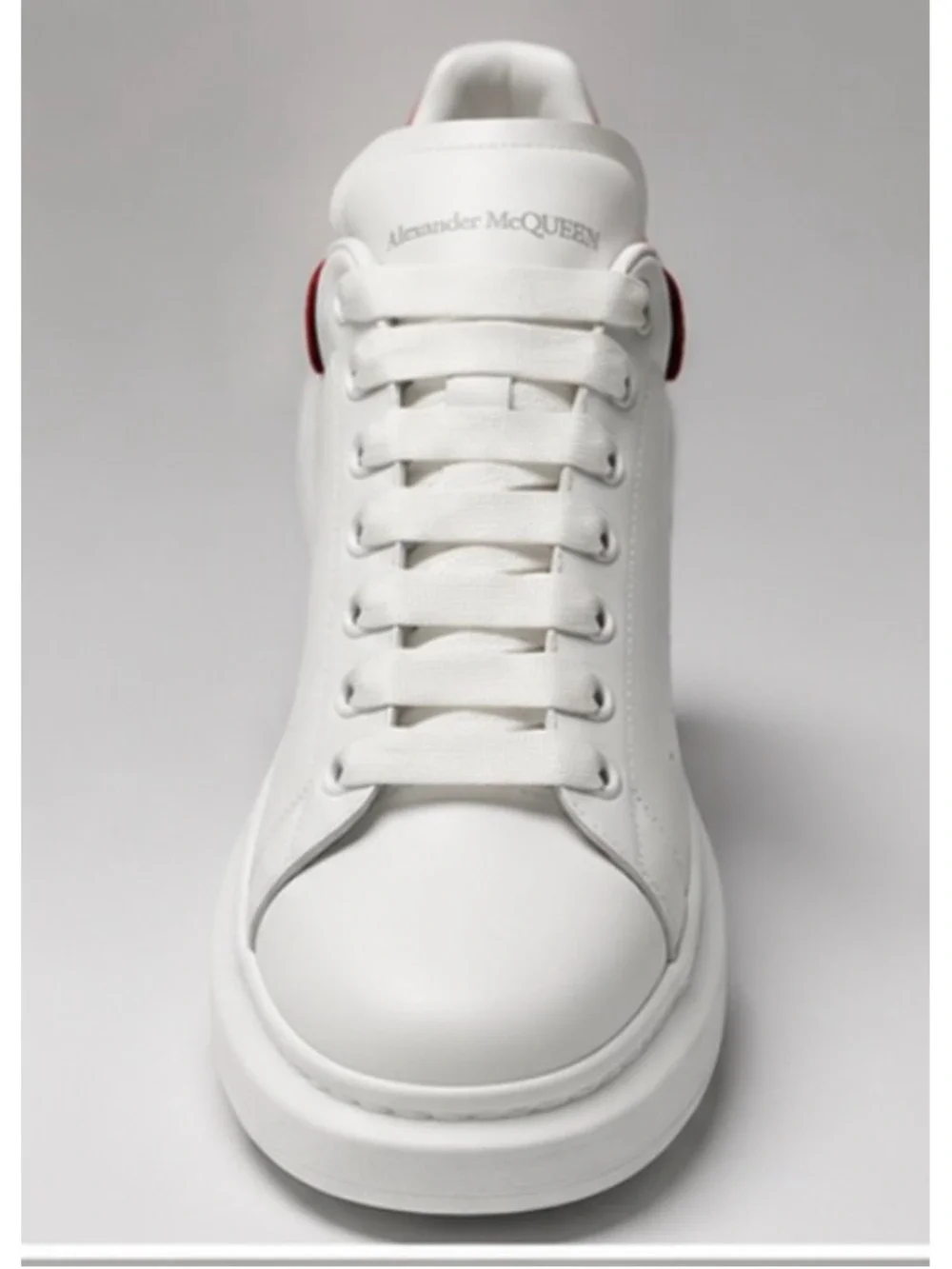 Alexander McQueen Sneakers White Red Floral Black Sequin 40/7 Limited Edition,