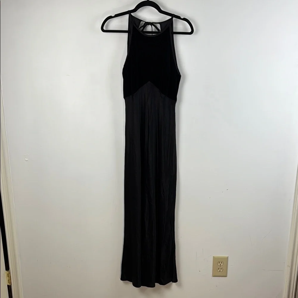 Vintage Y2K Whimsigoth Evening Velvet Square Back Steppin’ Out Made in USA Dress