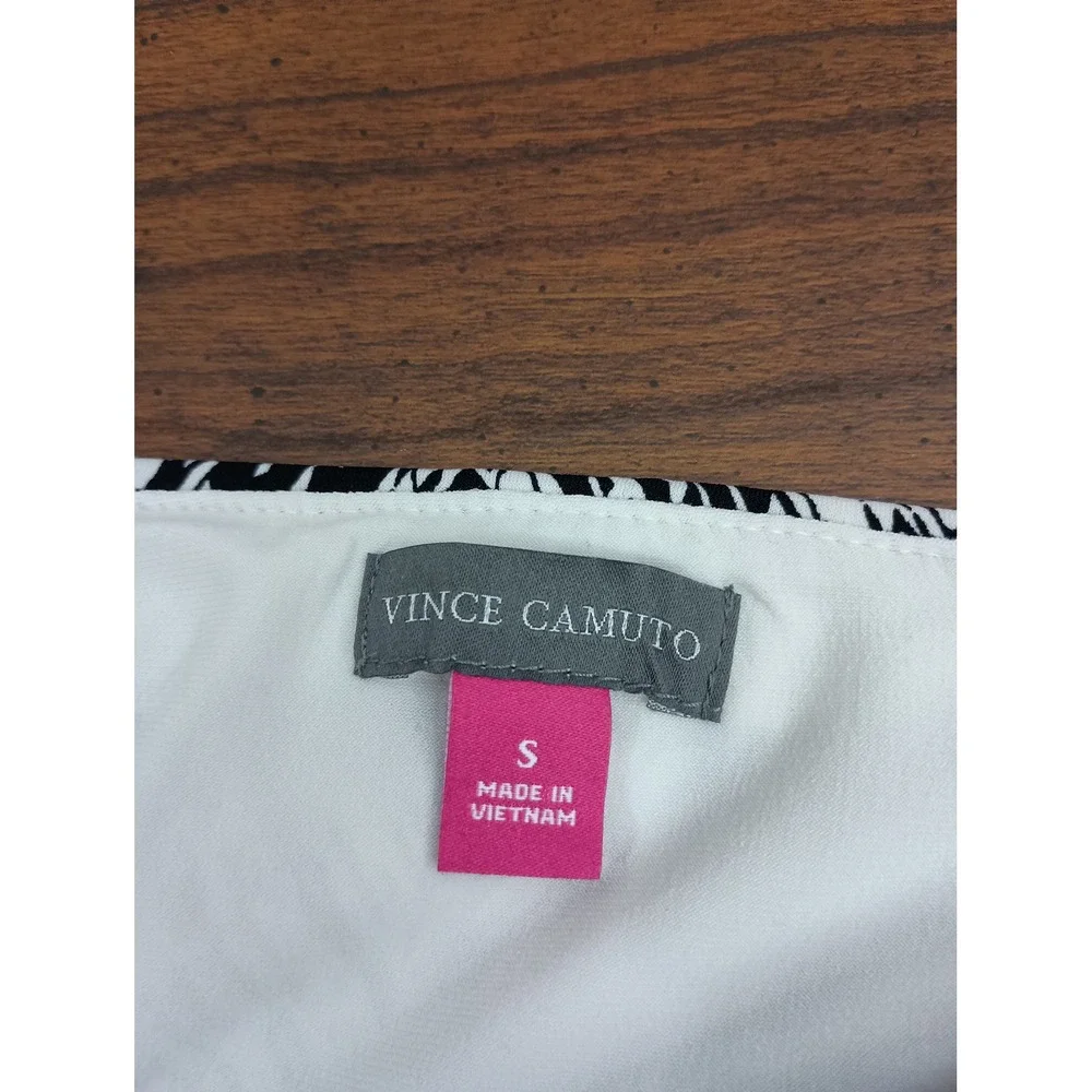 Vince camuto s black white chevron pattern pencilskirt office work church travel