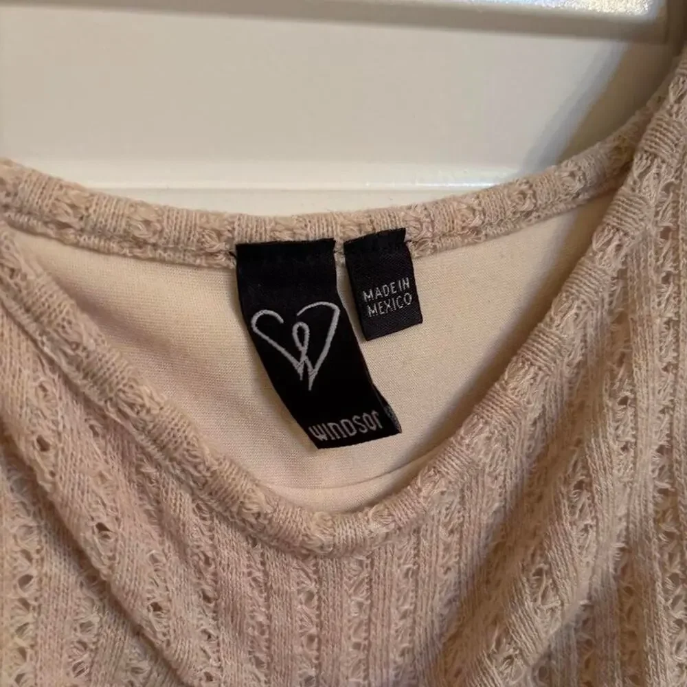 Windsor cream ribbed