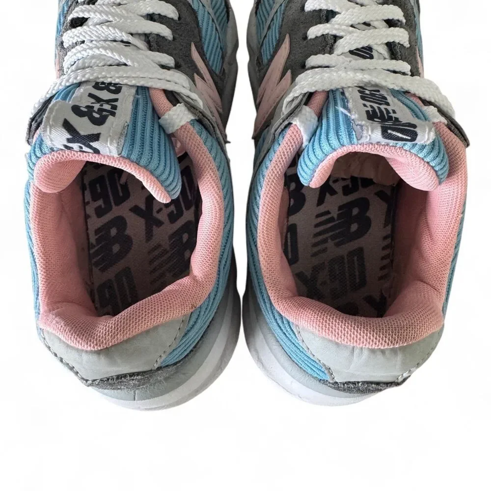 New Balance X-90 Reconstructed Summer Sky Sneakers Women's 7.5 Blue Pink