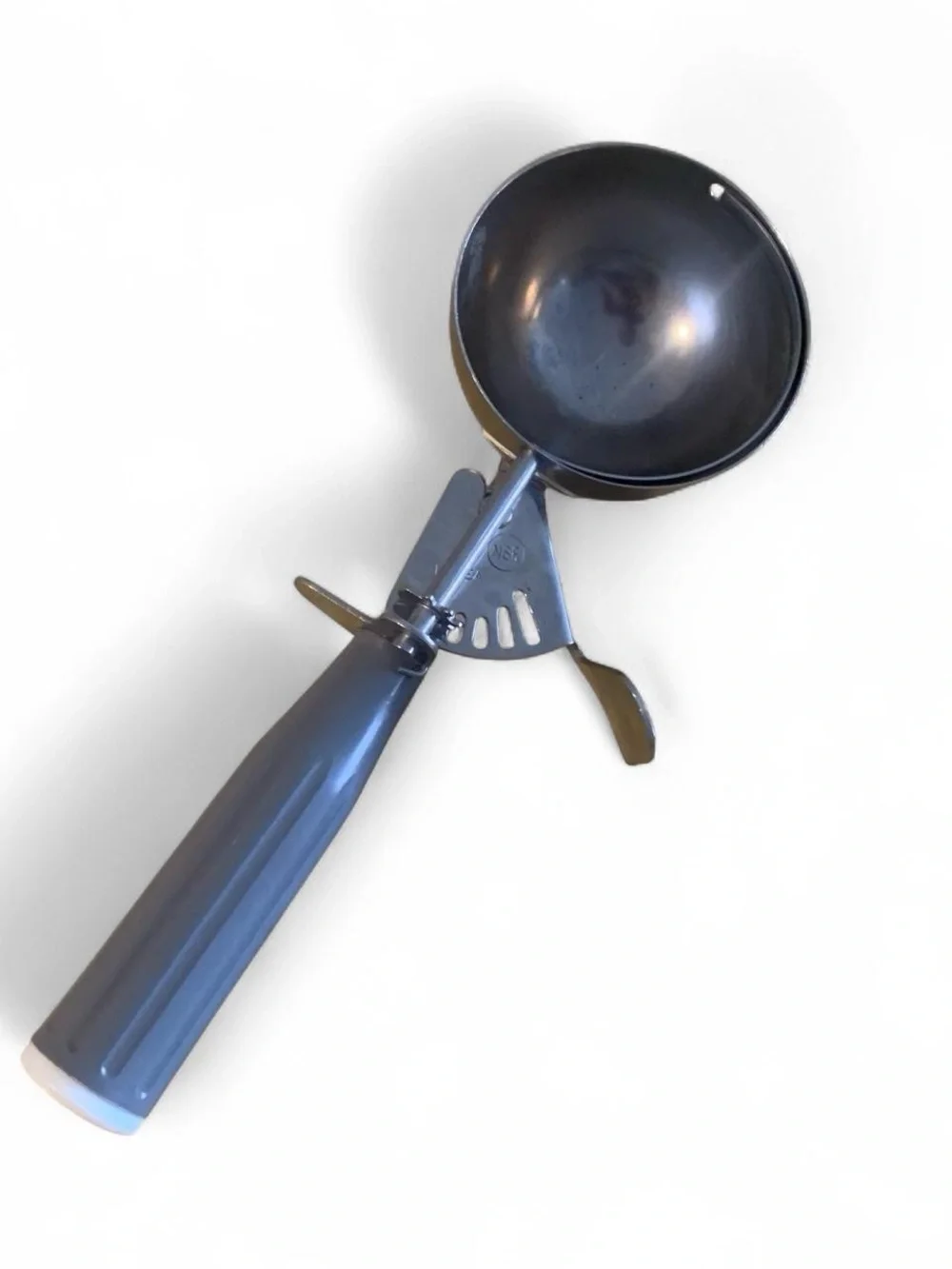 Gray Ice Cream Scoop with Release Lever