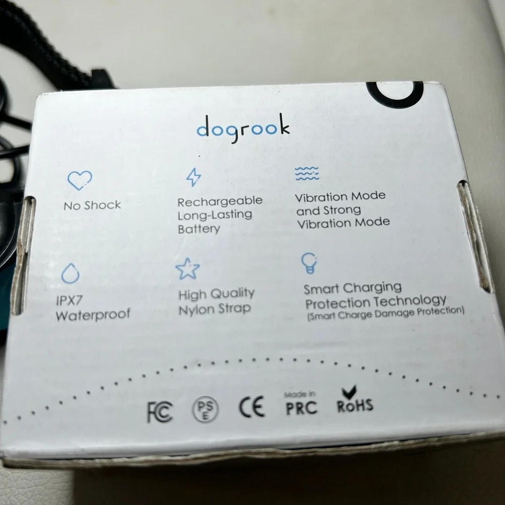 dogrook‎ Bark Collar Humane No Shock Vibration Rechargeable Waterproof